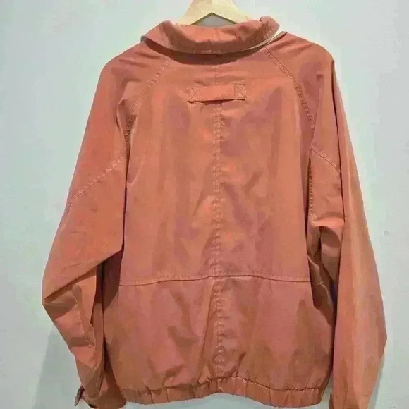 Vtg Aberdeen Collection Mens Sz M Long Sleeve Orange Windbreaker Y2K Normcore - Picture 9 of 14